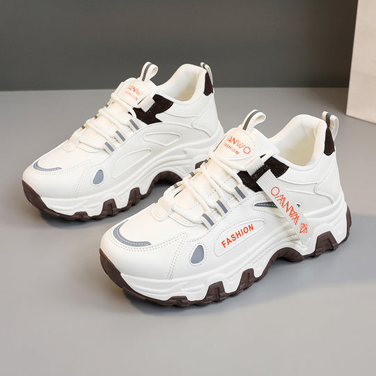 Damen Sportliche Chunky Sneakers mit ergonomischer Dämpfung und rutschfester Sohle EB