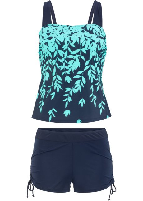 Damen Tankini-Set mit floralem Design und verstellbarem Oberteil EB