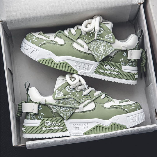 Damen modische Sneakers im auffälligen Design mit hochwertiger Sohle EB