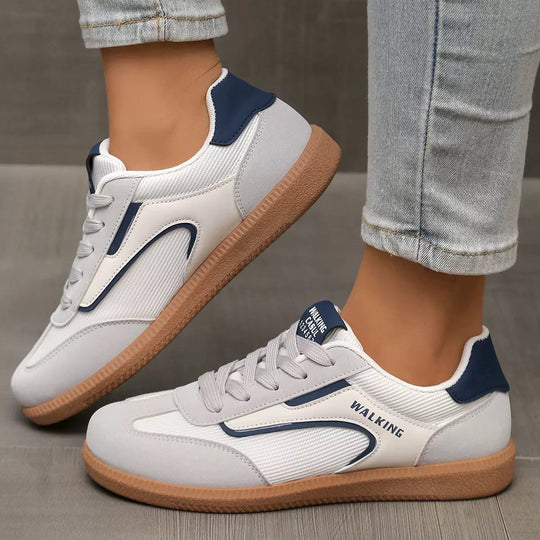Damen Retro-Sneaker mit Gummisohle, leichtem Textilfutter und Komfortfußbett EB