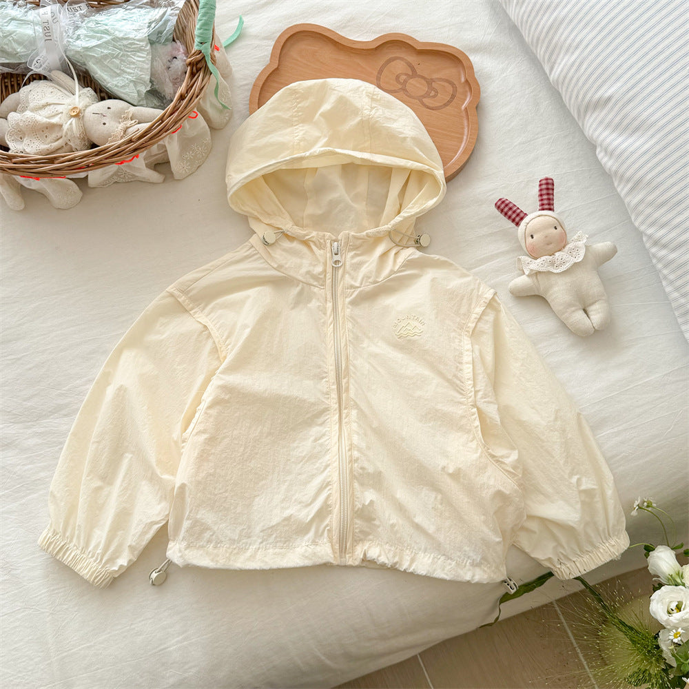 Unisex nan leichte Kapuzenwindjacke mit elastischen Bündchen und verstellbarem Kordelzugsaum EB