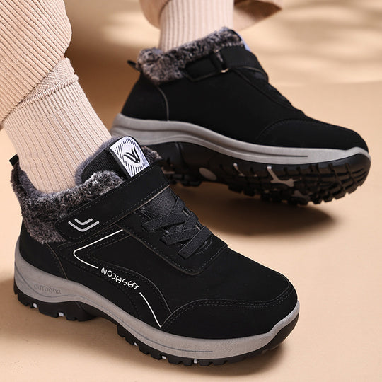 Damen Bequeme Outdoor-Winterstiefel mit rutschfester Sohle und warmem Innenfutter EB