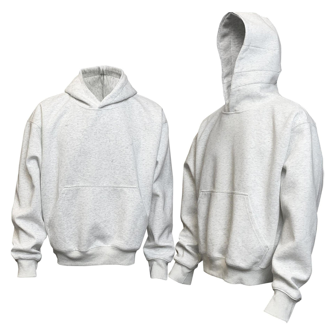 Unisex weicher Heavyweight-Oversize-Kapuzenpullover mit dreiteiliger Kapuze und verstärkter Kängurutasche EB