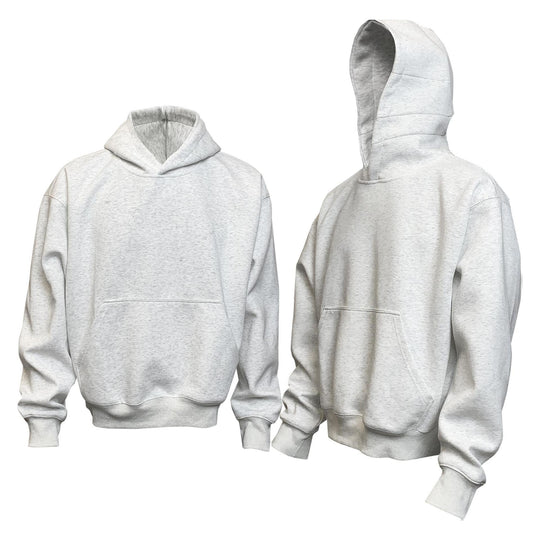 Unisex weicher Heavyweight-Oversize-Kapuzenpullover mit dreiteiliger Kapuze und verstärkter Kängurutasche EB