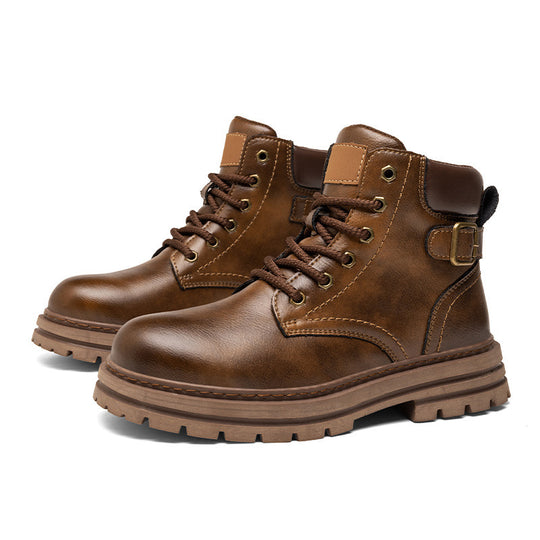 Damen Robuste Schnürboots aus strapazierfähigem Kunstleder EB