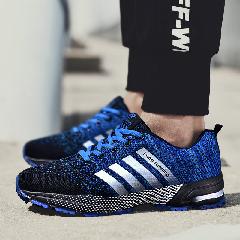 Herren leichte atmungsaktive Lauf‑ und Trail‑Sneaker mit verstärkter Fersendämpfung und griffiger Outdoorlaufsohle EB