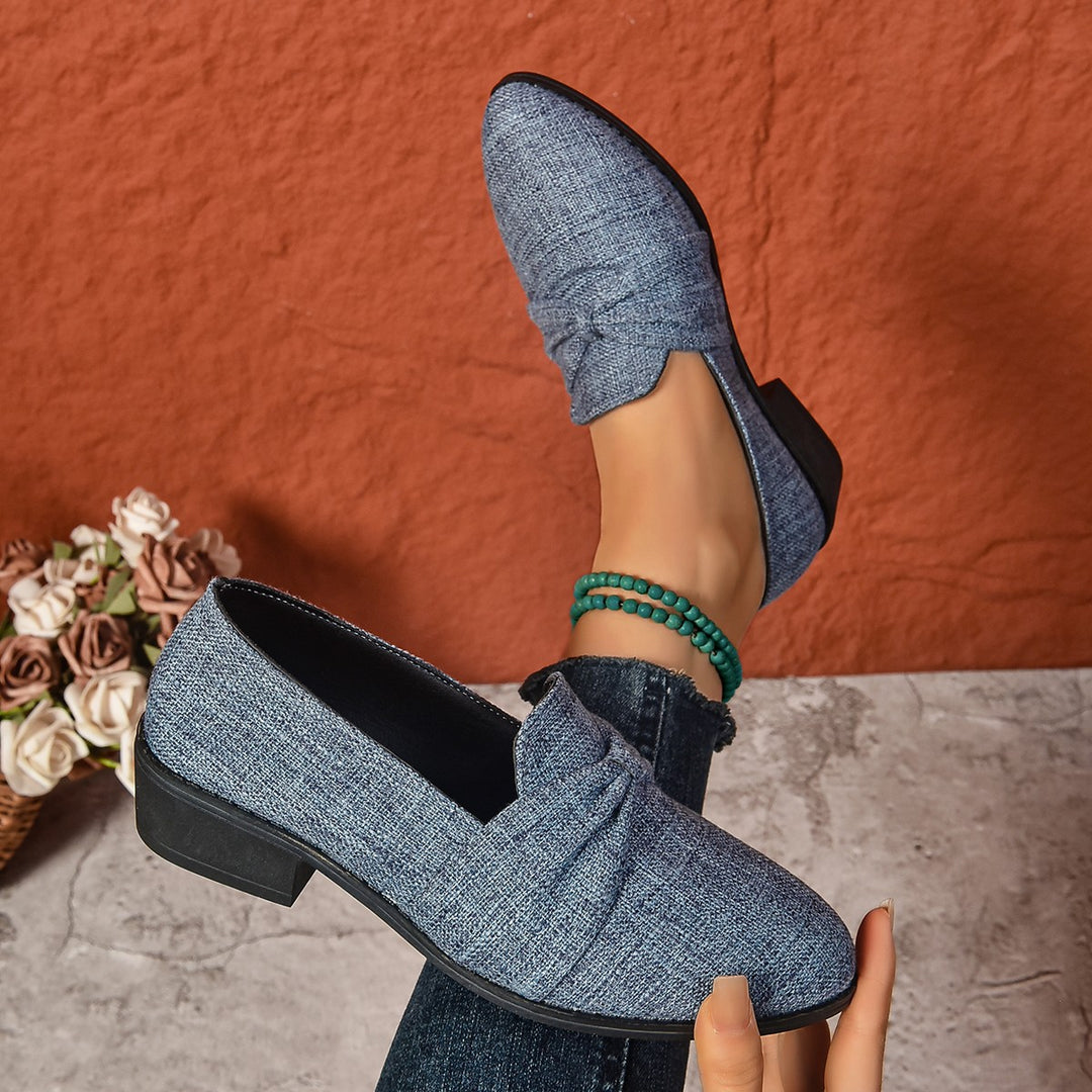 Damen Slipper mit geschwungenem Knoten EB