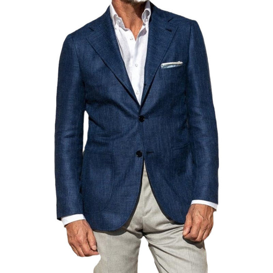 Herren leichte Sommerjacke aus hochwertigem Leinen EB