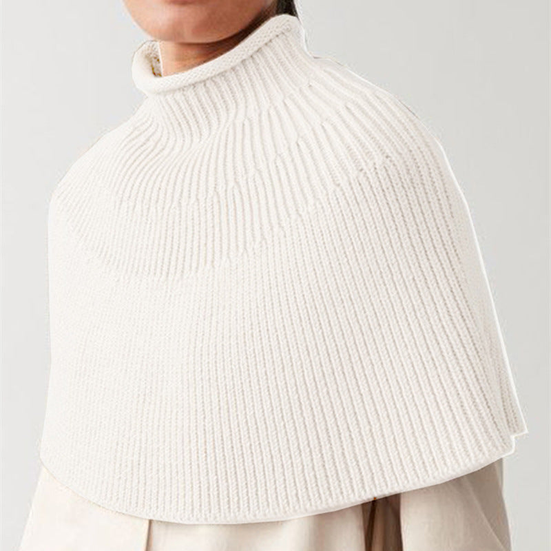 Damen Stricktop mit hohem Kragen und Wellenstruktur EB