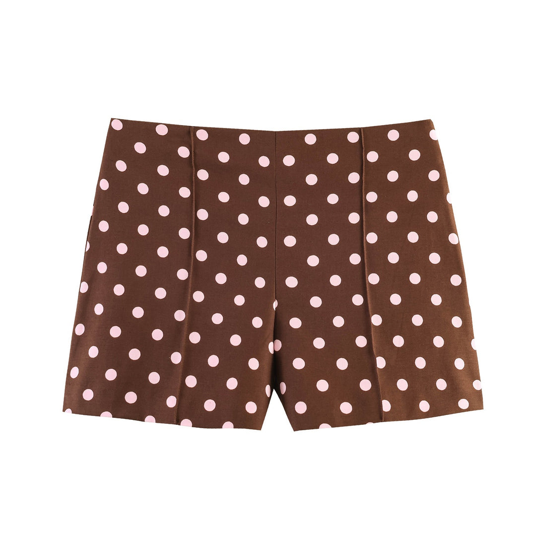 Damen elegante Shorts mit modernen Plissee-Details EB