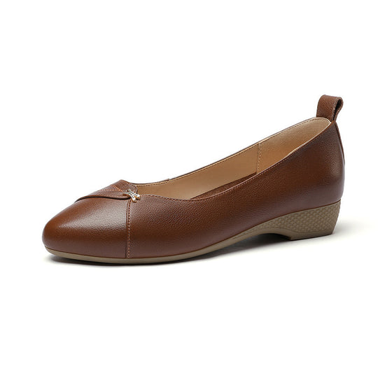 Damen bequeme Ballerinas mit modischem Riemen und elegantem Detail EB