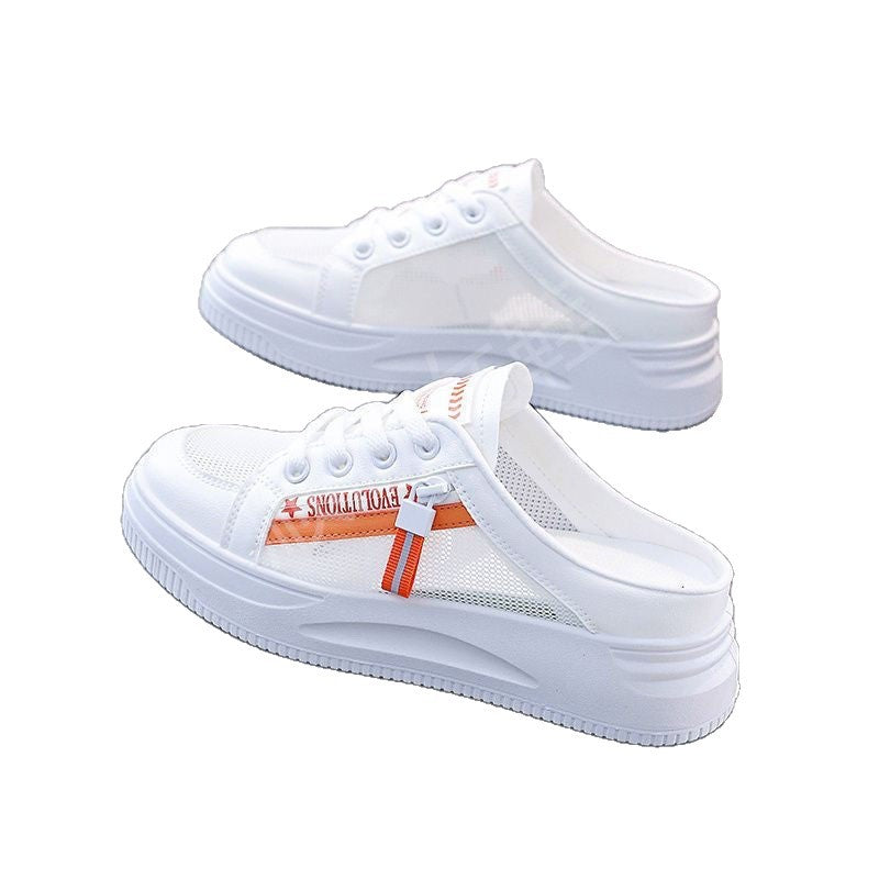 Damen Sneaker mit abnehmbarer Ferse und atmungsaktiver Mesh-Oberfläche EB