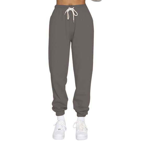 Damen Komfortable Jogginghose mit verstellbarem Bund und elastischen Bündchen EB