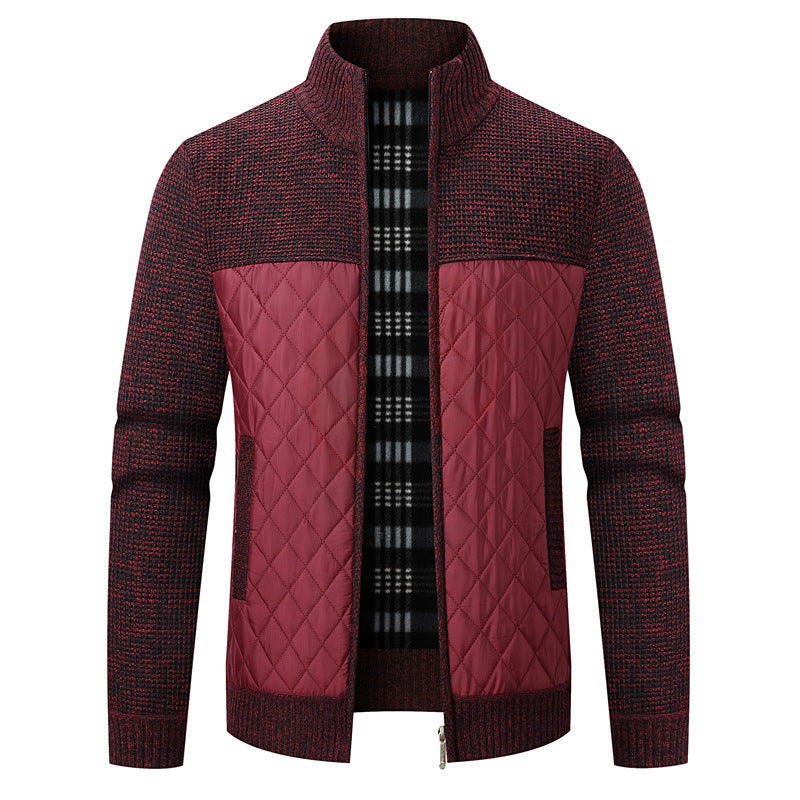 Herren modische Übergangsjacke mit strukturiertem Design und isolierendem Innenfutter EB