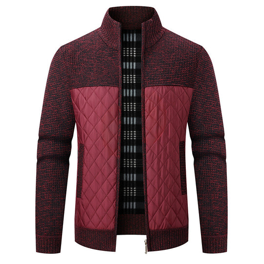 Herren modische Übergangsjacke mit strukturiertem Design und isolierendem Innenfutter EB