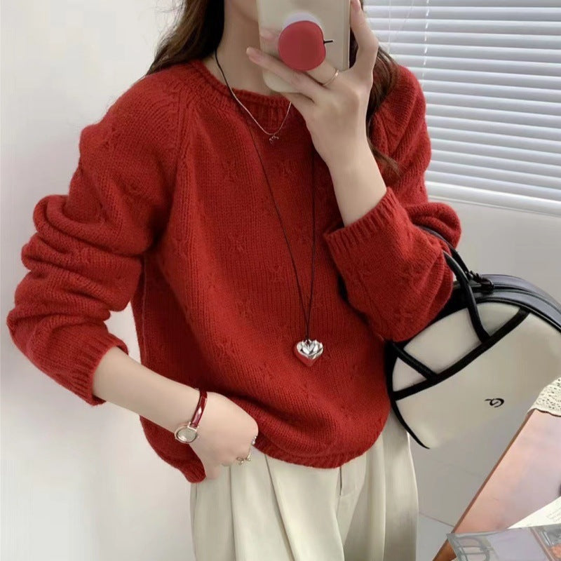 Damen Kuscheliger Strickpullover mit strukturiertem Muster EB