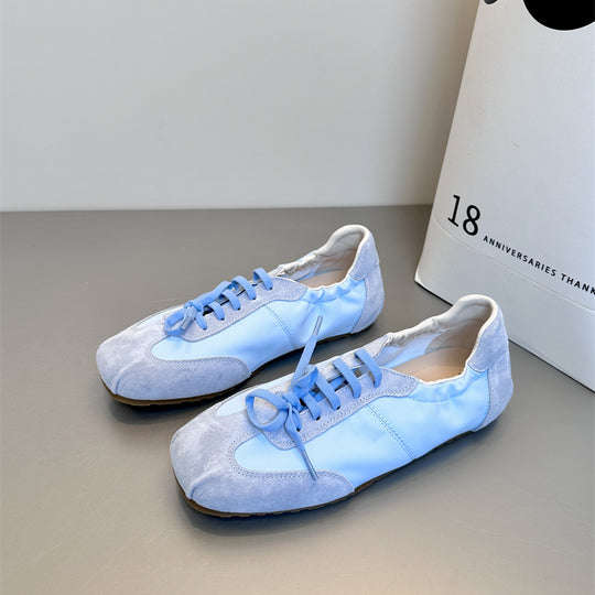 Damen sportive Sneaker aus hochwertigem Wildleder mit komfortabler Polsterung EB