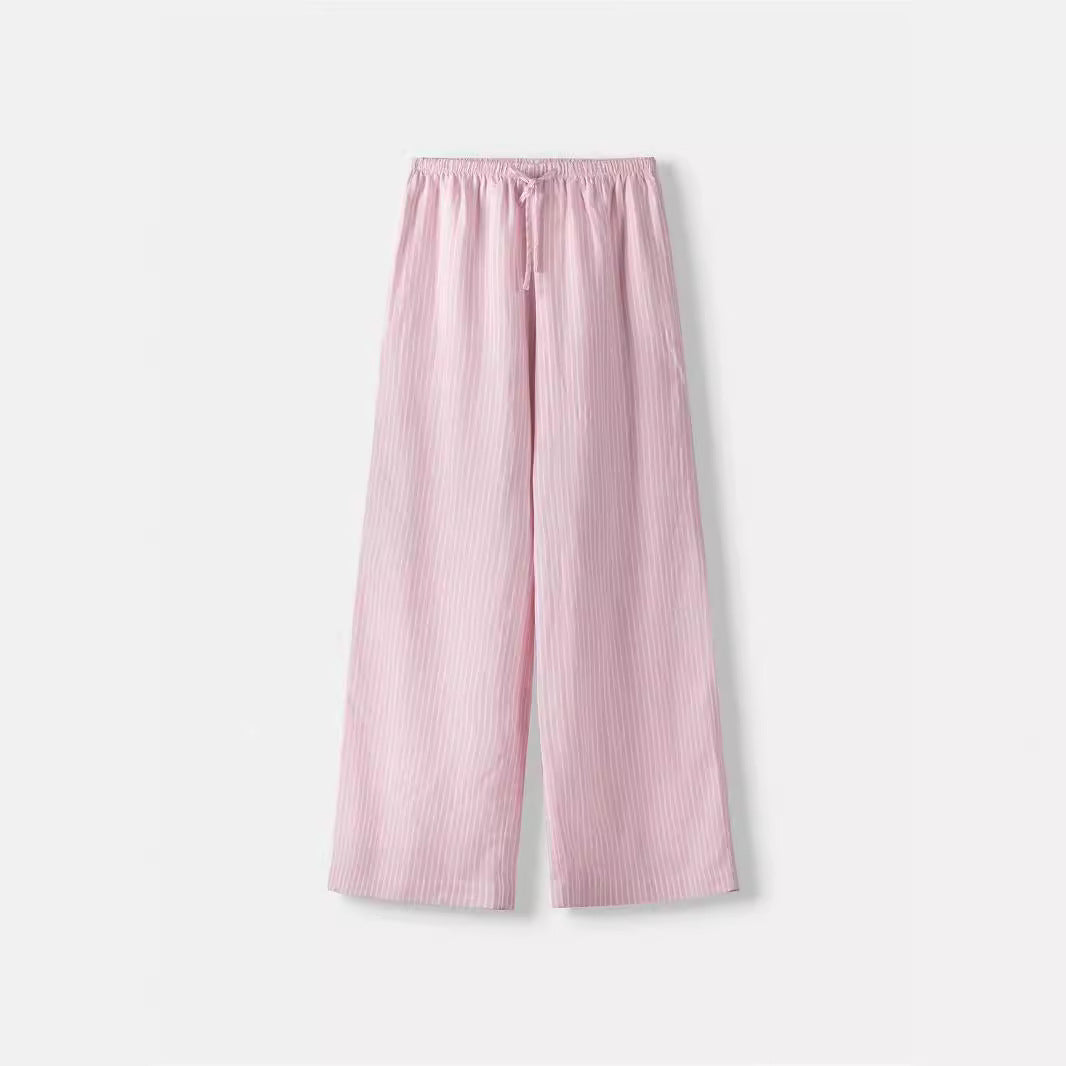 Damen Hochtaillierte Freizeithose mit breitem Bein EB