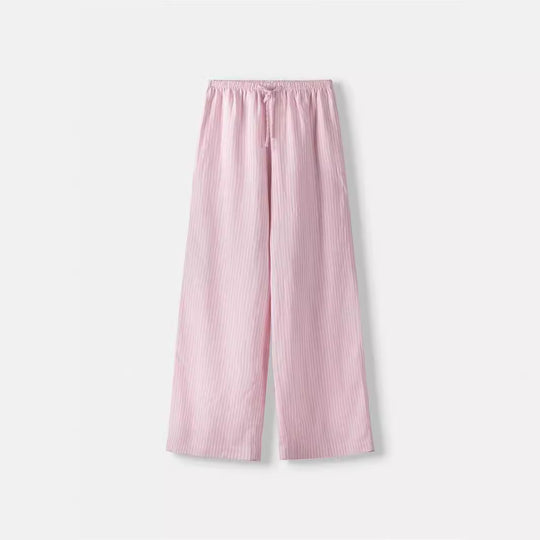 Damen Hochtaillierte Freizeithose mit breitem Bein EB