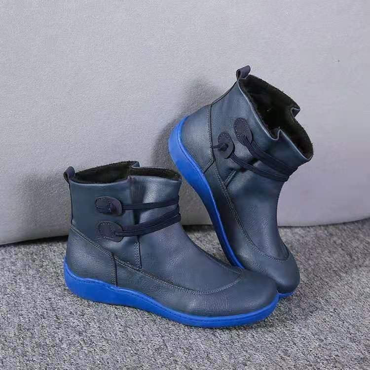 Damen Modische Winterstiefeletten mit praktischer Schnürung und rutschfester Sohle EB