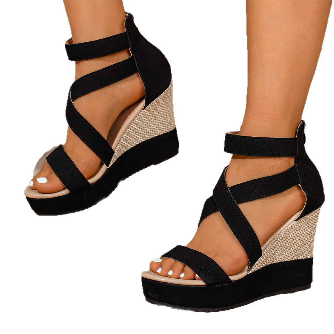 Damen Plateau Sandalen EB