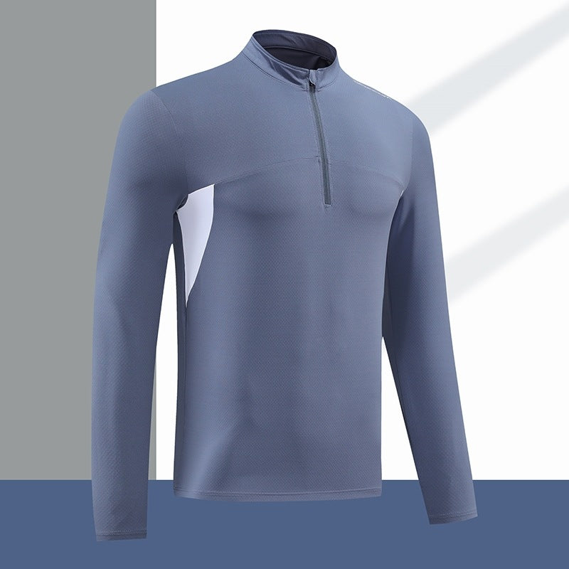 Herren Funktions-Thermoshirt mit Stehkragen und Reißverschluss EB