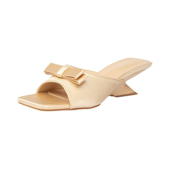 Damen elegante Slingback-Sandalen mit modischem Schleifendetail EB