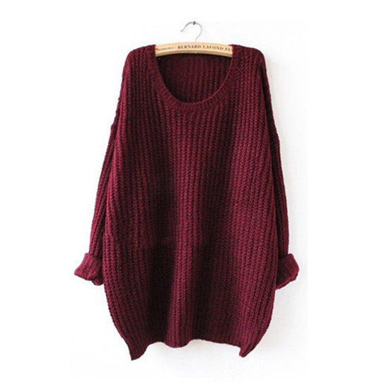 Damen Grobstrickpullover mit weitem Schnitt und lässigem Tragekomfort EB