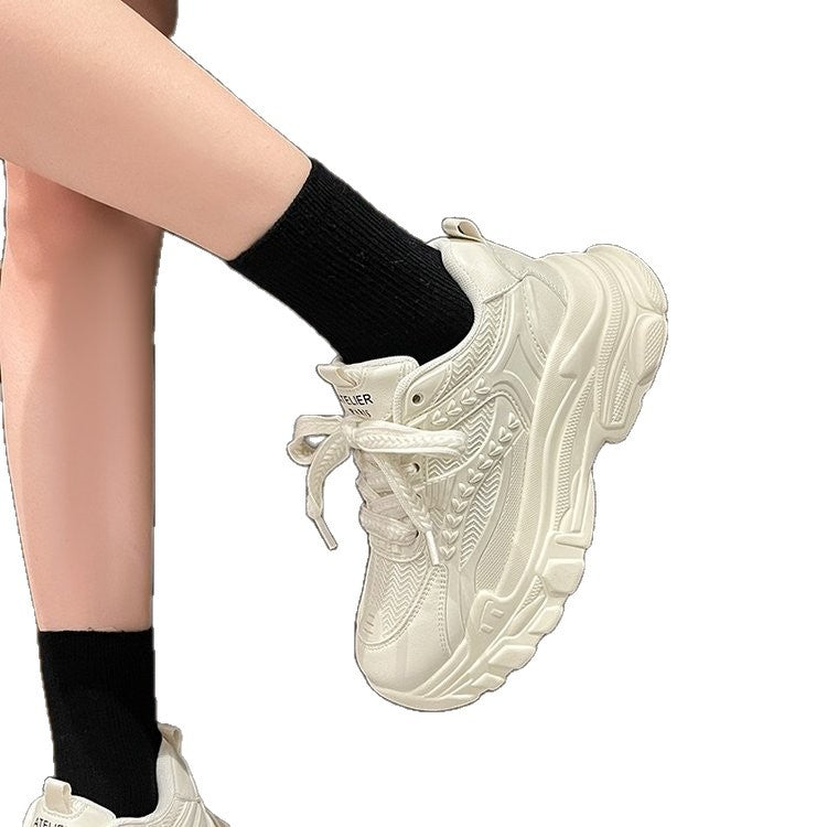 Damen Sportliche Sneakers mit atmungsaktivem Mesh und rutschfester Sohle EB