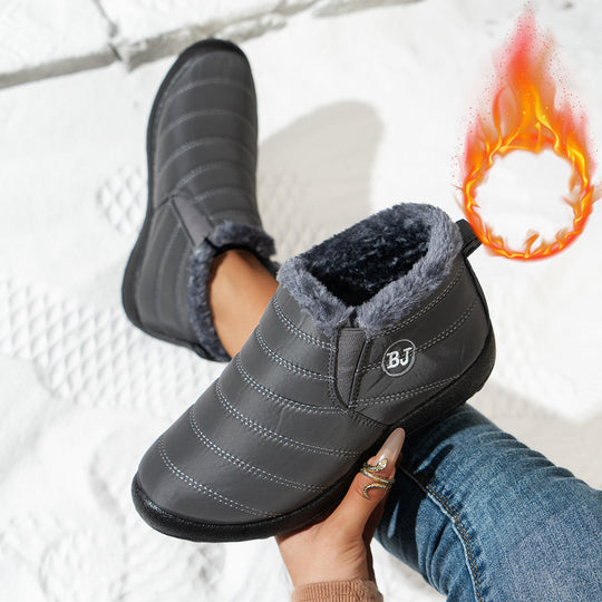Damen Komfortable Winterboots mit kuscheligem Futter und rutschfester Sohle EB