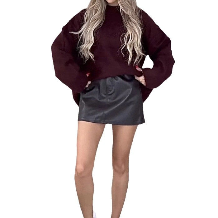 Damen Bequemer Pullover mit lässigem Schnitt und weichem Material EB