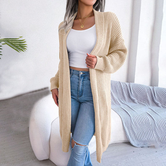 EB | Einfarbige Strickjacke für Elegante Outfits