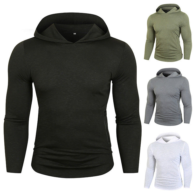 Herren Sportlicher Kapuzenpullover mit funktionalen Reißverschlusstaschen EB