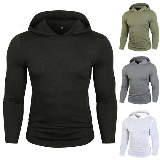 Herren Sportlicher Kapuzenpullover mit funktionalen Reißverschlusstaschen EB