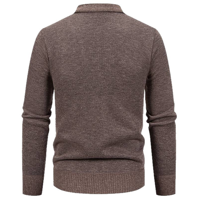 Herren Strickjacke mit modischem Karomuster und praktischen Knöpfen EB