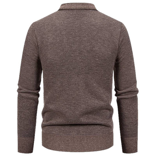 Herren Strickjacke mit modischem Karomuster und praktischen Knöpfen EB