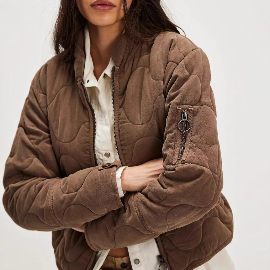 Damen gesteppte Bomberjacke EB