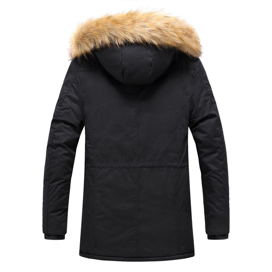 Herren Winterparka mit abnehmbarem Kunstfellkragen EB