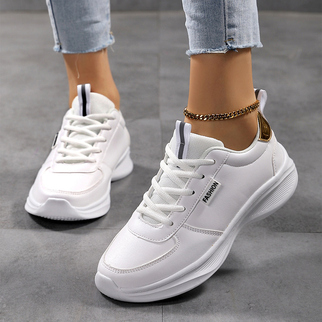 Damen Sportliche Sneakers mit atmungsaktiver Sohle und rutschfester Laufsohle EB