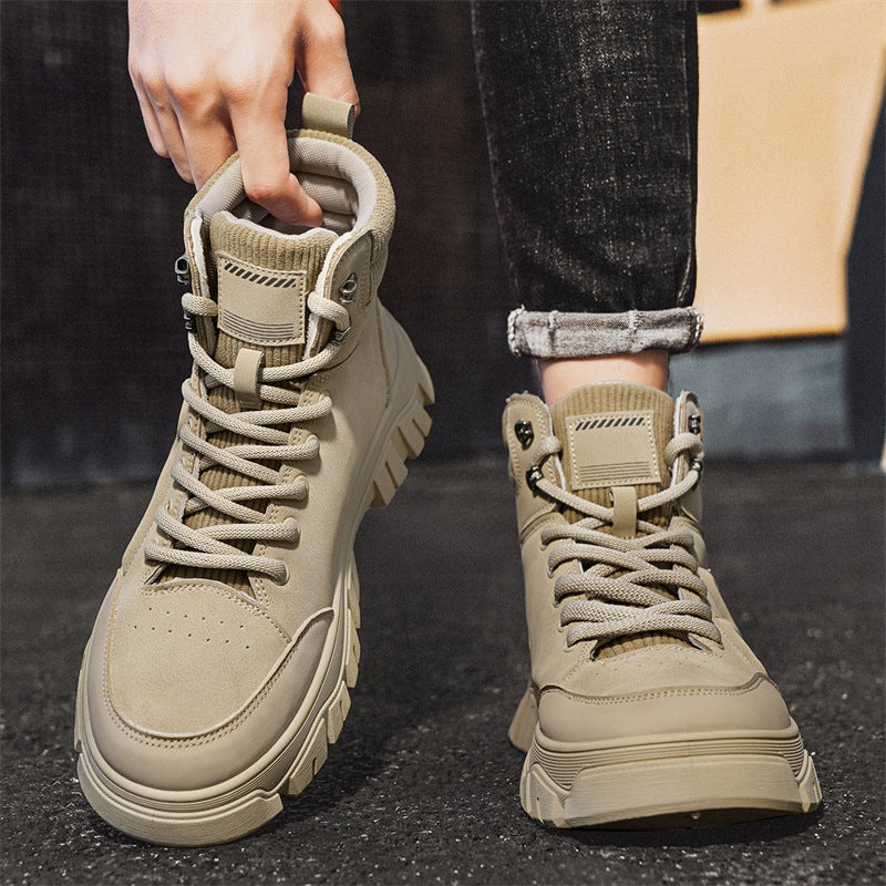 Damen Chunky High-Top Sneakers mit strapazierfähiger Sohle EB