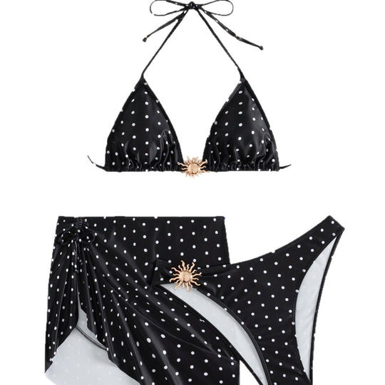 Damen Bikini mit elegantem Punktemuster EB