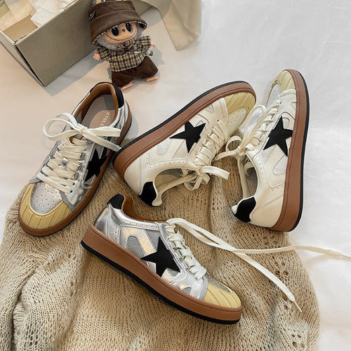 Damen modische Sneakers im Retro-Stil mit ergonomischer Dämpfung EB