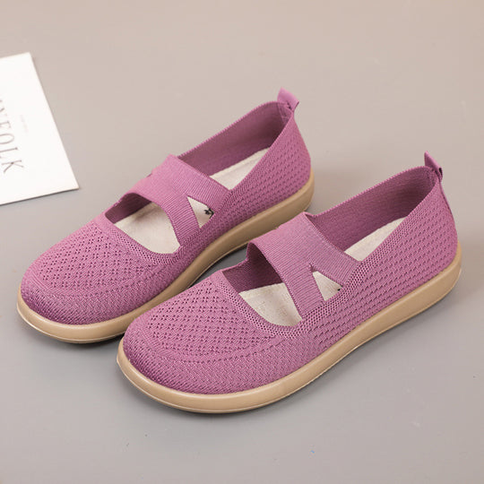 Damen Bequeme Slip-On City-Sneaker mit atmungsaktivem Obermaterial EB