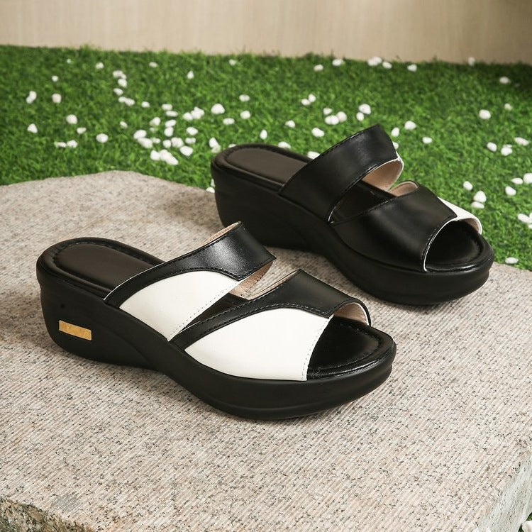 Damen bequeme Pantoletten mit modischem Design EB