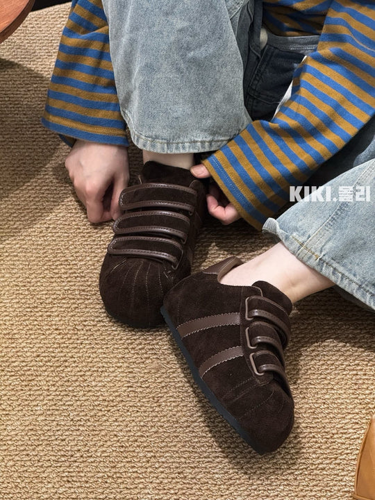 Damen Sportliche Clogs mit praktischen Klettverschluss und bequemer Dämpfung EB
