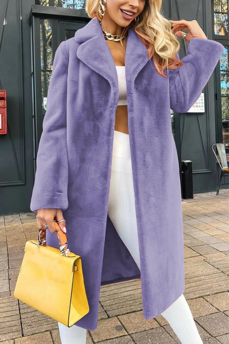 Damen elegante Fleecejacke mit modernem Schnitt und großzügigen Taschen EB
