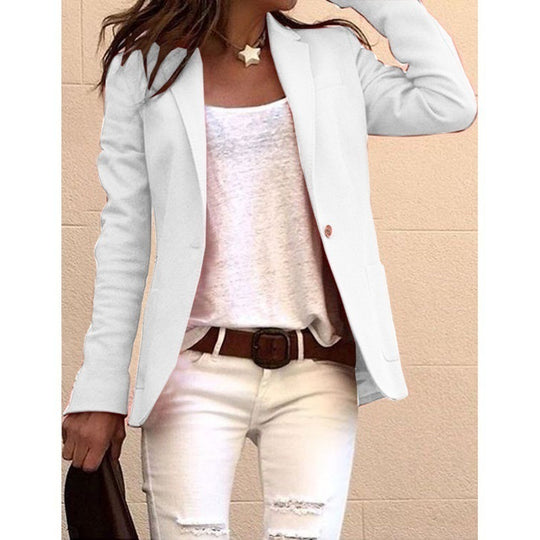 Damen moderner Blazer mit schmalem Schnitt und elegantem Detail EB