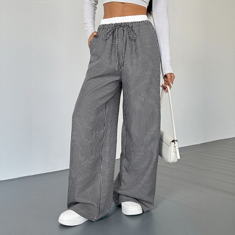 Damen Bequeme Joggpants mit lässigem Streifenmuster EB