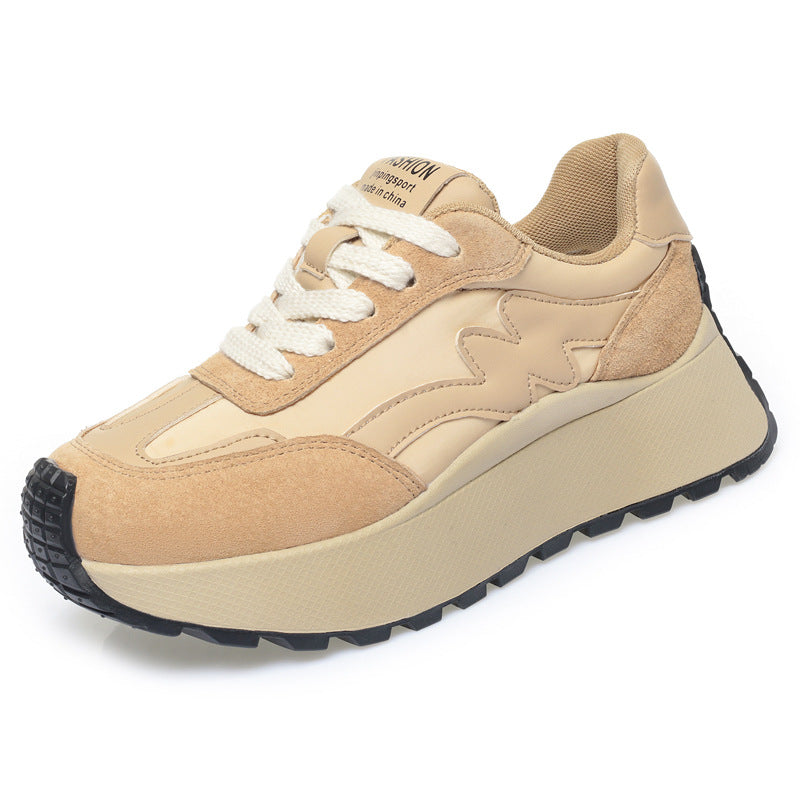 Damen Modische Sneaker mit dicker Sohle und sportlichem Design EB