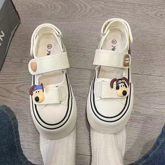 Damen Spielend inspirierte Sneakers mit strapazierfähigem Obermaterial und praktischem Klettverschluss EB